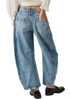 We The Free Good Luck Mid-Rise Barrel Jeans | Belk