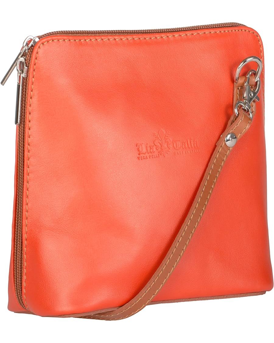 LiaTalia Genuine Vera Pelle Women Cross body Italian Leather Small Mini Shoulder Bag Handbag - AB... | Amazon (US)