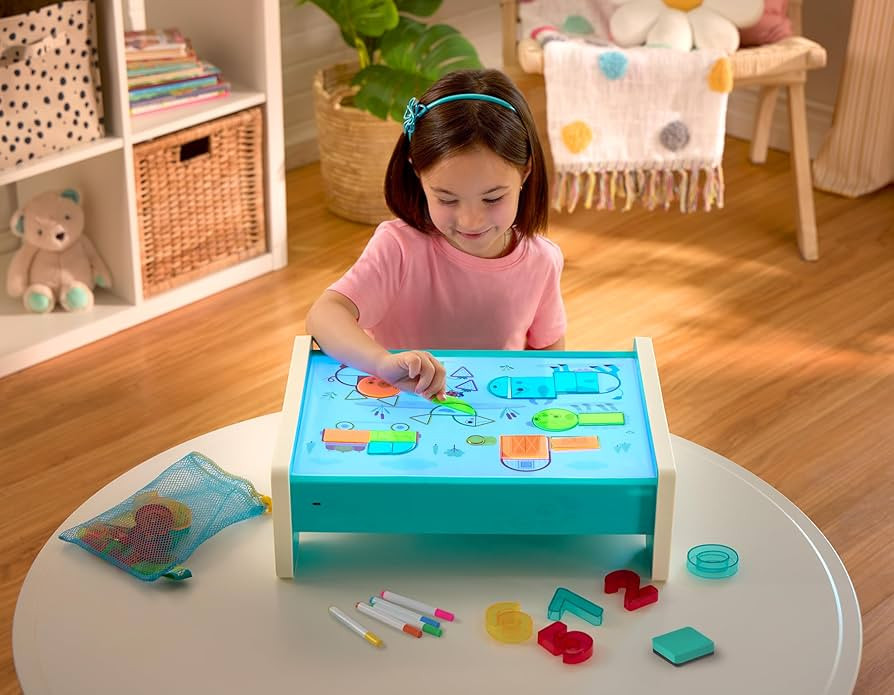 B. toys - Look & Shine - Educational Light Box Playset - 71-Pieces Set for Art, Learning & Tracin... | Amazon (US)