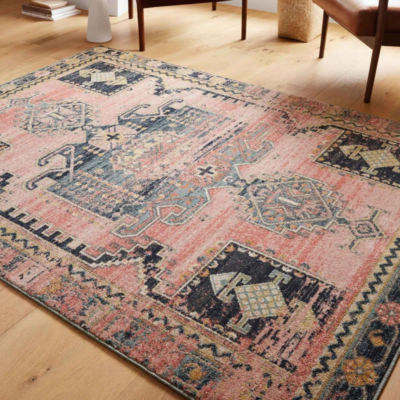 Vergara Southwestern Rose Area Rug | Wayfair North America