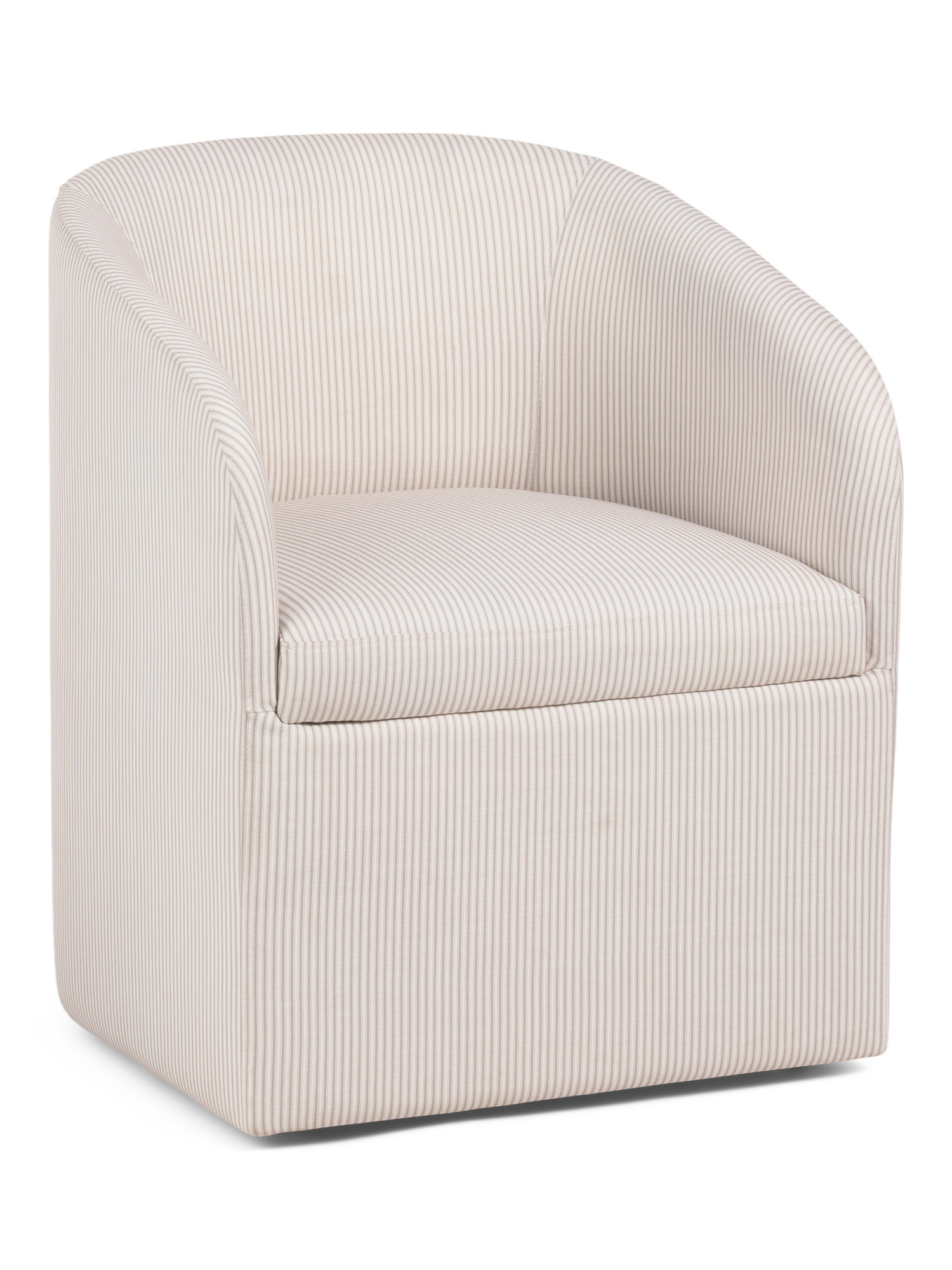 24.5x30 Kylie Striped Anywhere Chair On Casters | TJ Maxx