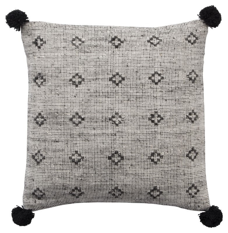 Jaipur Living Berlynn Geometric Gray/ Black Down Throw Pillow 18"X18" | Walmart (US)