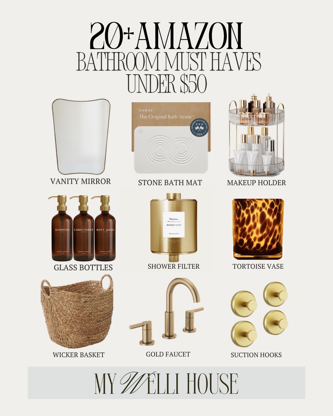 Amazon Bathroom Favorites! ✨ Transform your bathroom with these must-have finds.

#LTKhome #amazonfinds #bathroomdecor #bathroominspo #homeorganization #ltkit2

#LTKHome #LTKSaleAlert #LTKstorytime