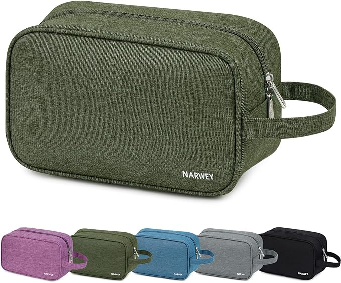 Narwey Travel Toiletry Bag for Women Traveling Dopp Kit Men Travel Bag for Toiletries Cosmetic Ba... | Amazon (US)