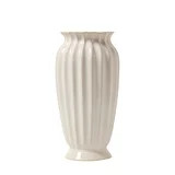 My Texas House 12" White Fluted Ceramic Vase | Walmart (US)