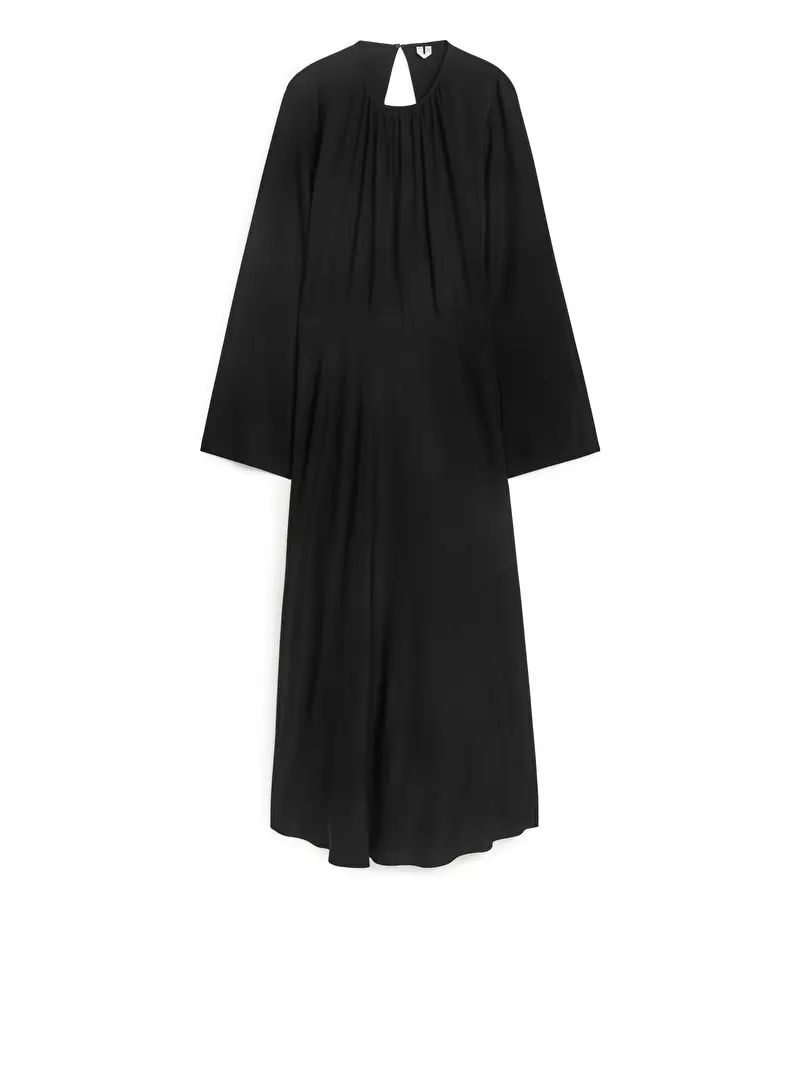 Open Back Maxi Dress - Black - ARKET GB | ARKET (US&UK)
