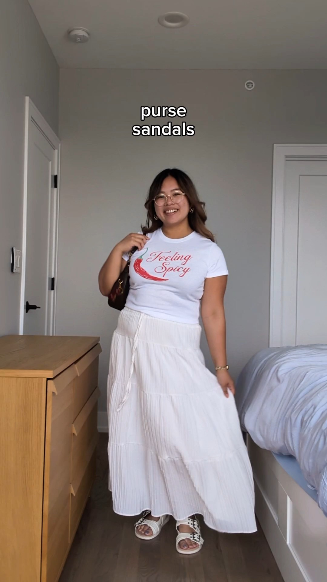 All white outfit with crop top and long skirt! Top is Walmart Size L. Skirt is Amazon size L. Beginning pajama bottom is from a set from Walmart size L. Perfect to stay stylish and cool for a hot summer 

#LTKMidsize #LTKPetite #LTKgrwm