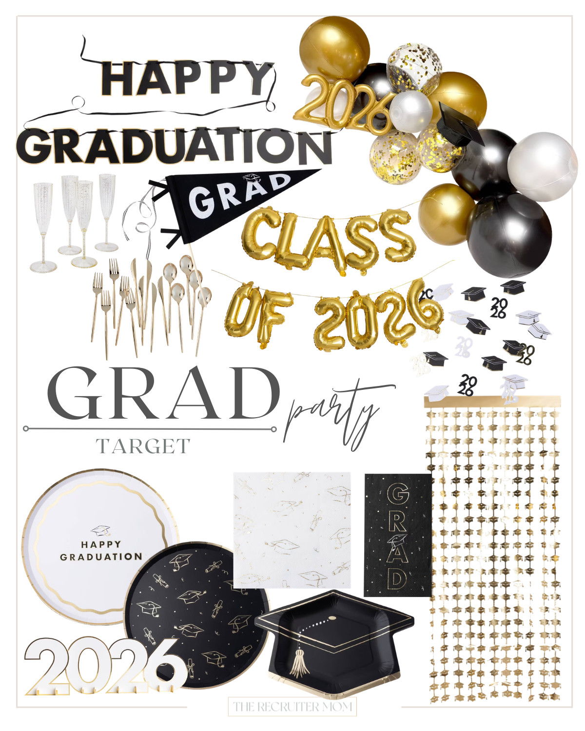 Grad party season is here and Target understood the assignment 🎓✨

These new graduation party arrivals are SO good—classic black, white, and gold decor, balloon garlands, banners, chic plates, serving pieces, and all the little details that make hosting feel easy but still look elevated. Perfect for celebrating your Class of 2026 grad in style 🖤💛
 

 #LTKSeasonal #LTKU #LTKHome