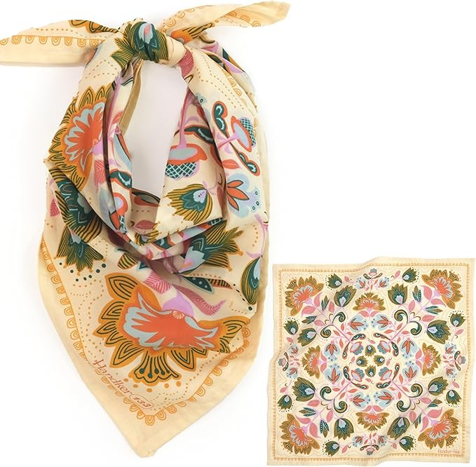 Bandana 22”x22 Premium Cotton Bandana for Women & Men | Amazon (US)