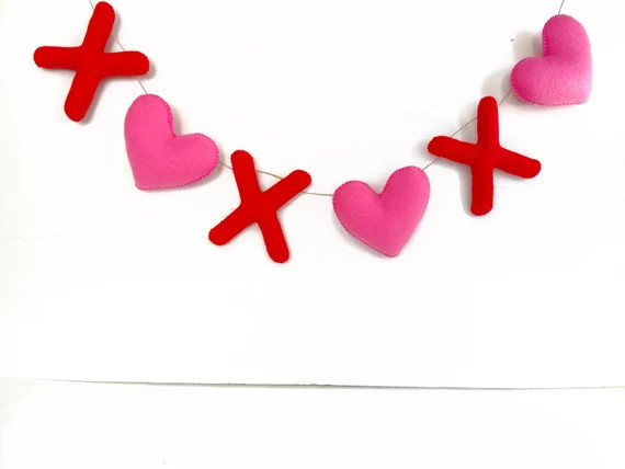 Lovely banner made with felt, each shape is hand-cut, filled with hypo-allergenic polyester fiber... | Etsy (US)