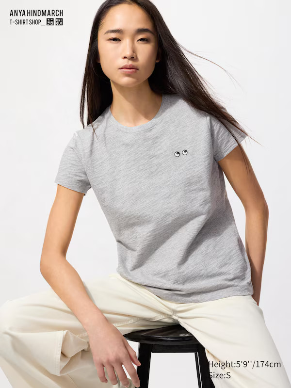 ANYA HINDMARCH Slub T-Shirt | Uniqlo Australia