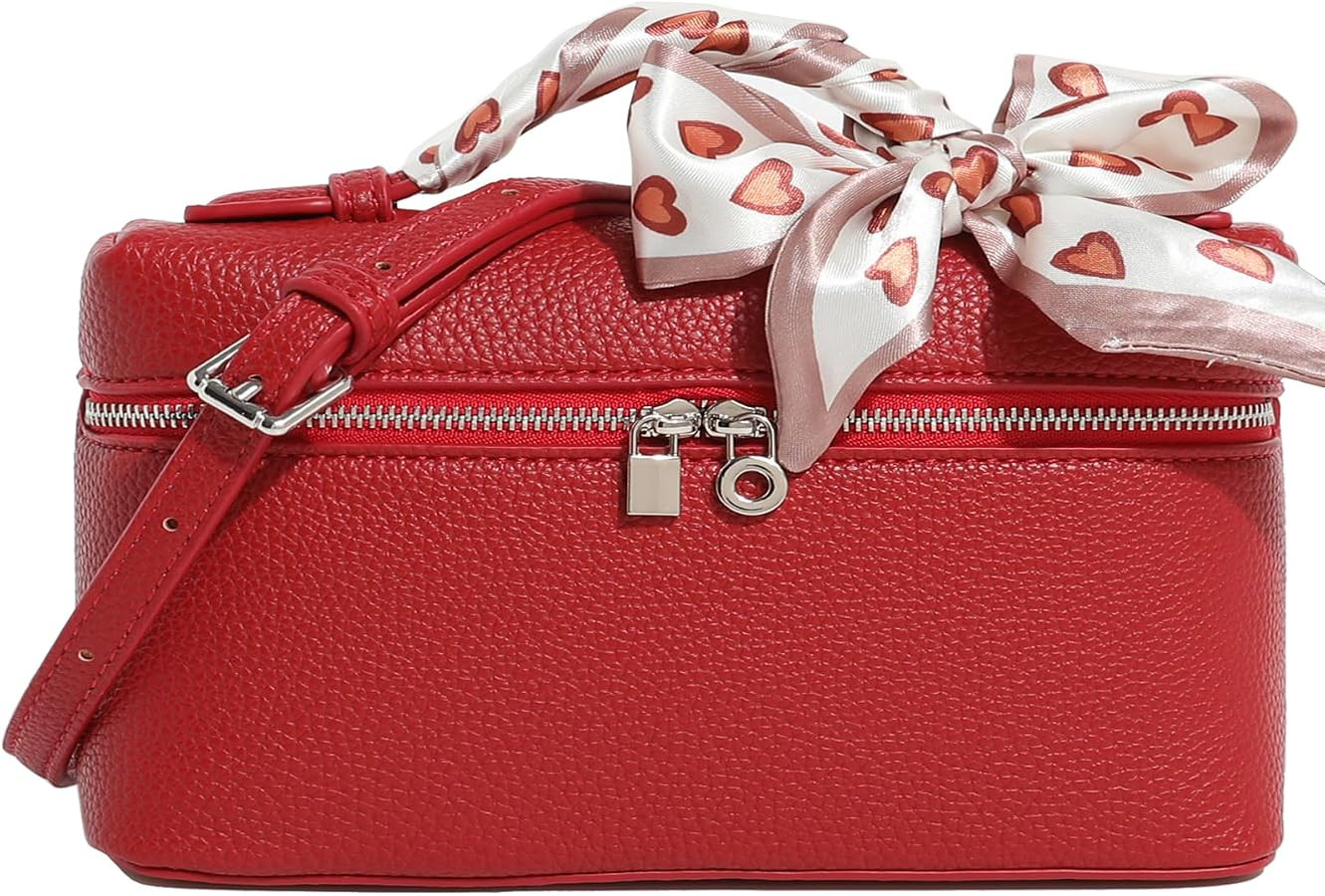 Crossbody Bag for Women Top-Handle Pouch Bag Designer Shoulder Leather Handbag Trendy Purse | Amazon (US)