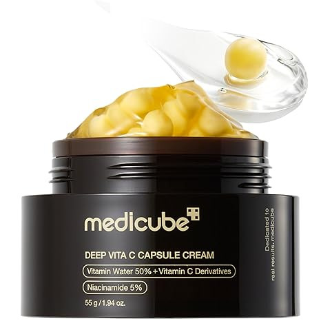 medicube Capsule Cream with Deep Vitamin C | Liposome Vitamin C Golden Capsule for Radiance & Fir... | Amazon (US)