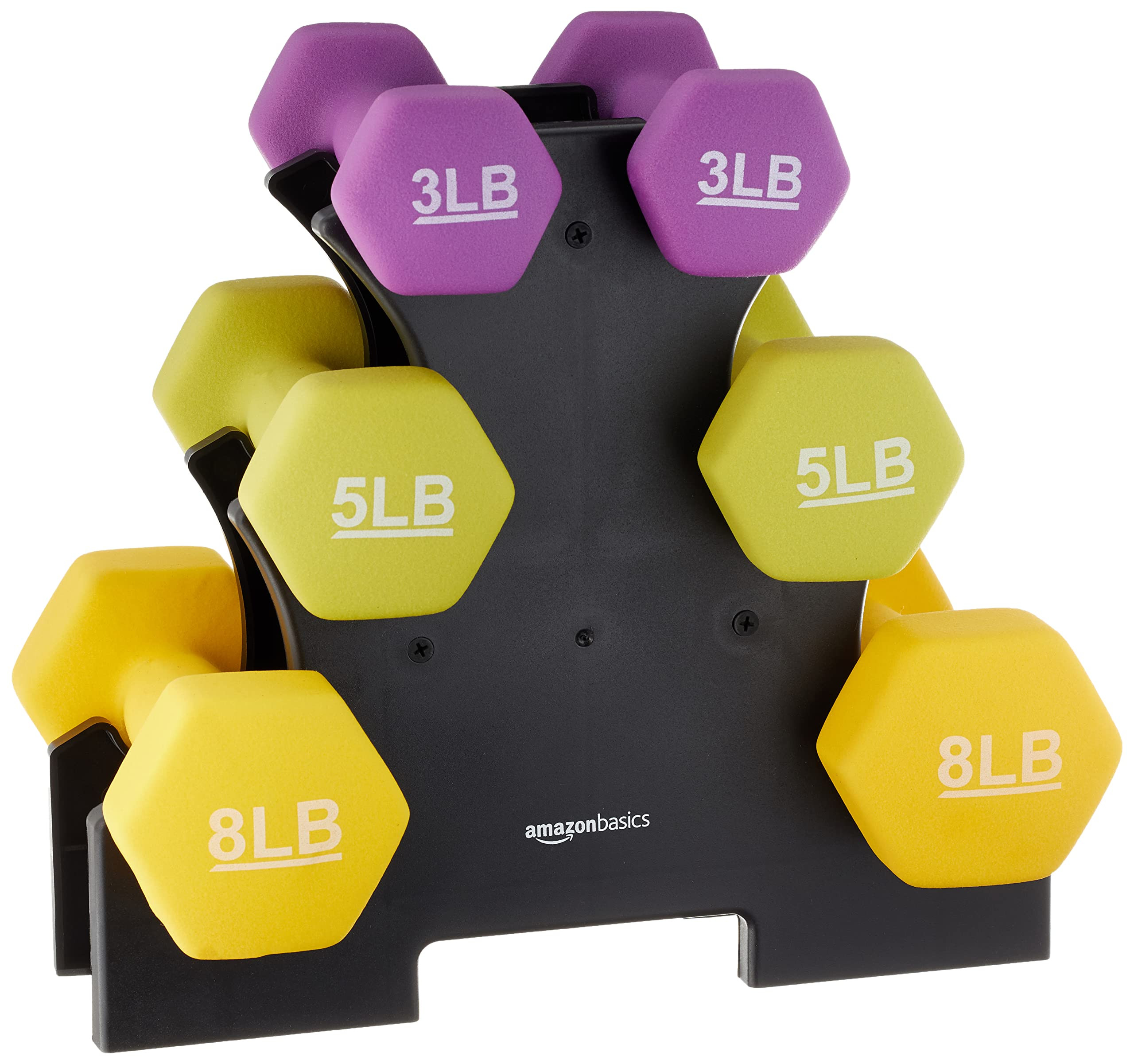 Amazon Basics Neoprene Dumbbell Hand Weights for Exercise and Muscle Toning | Amazon (US)