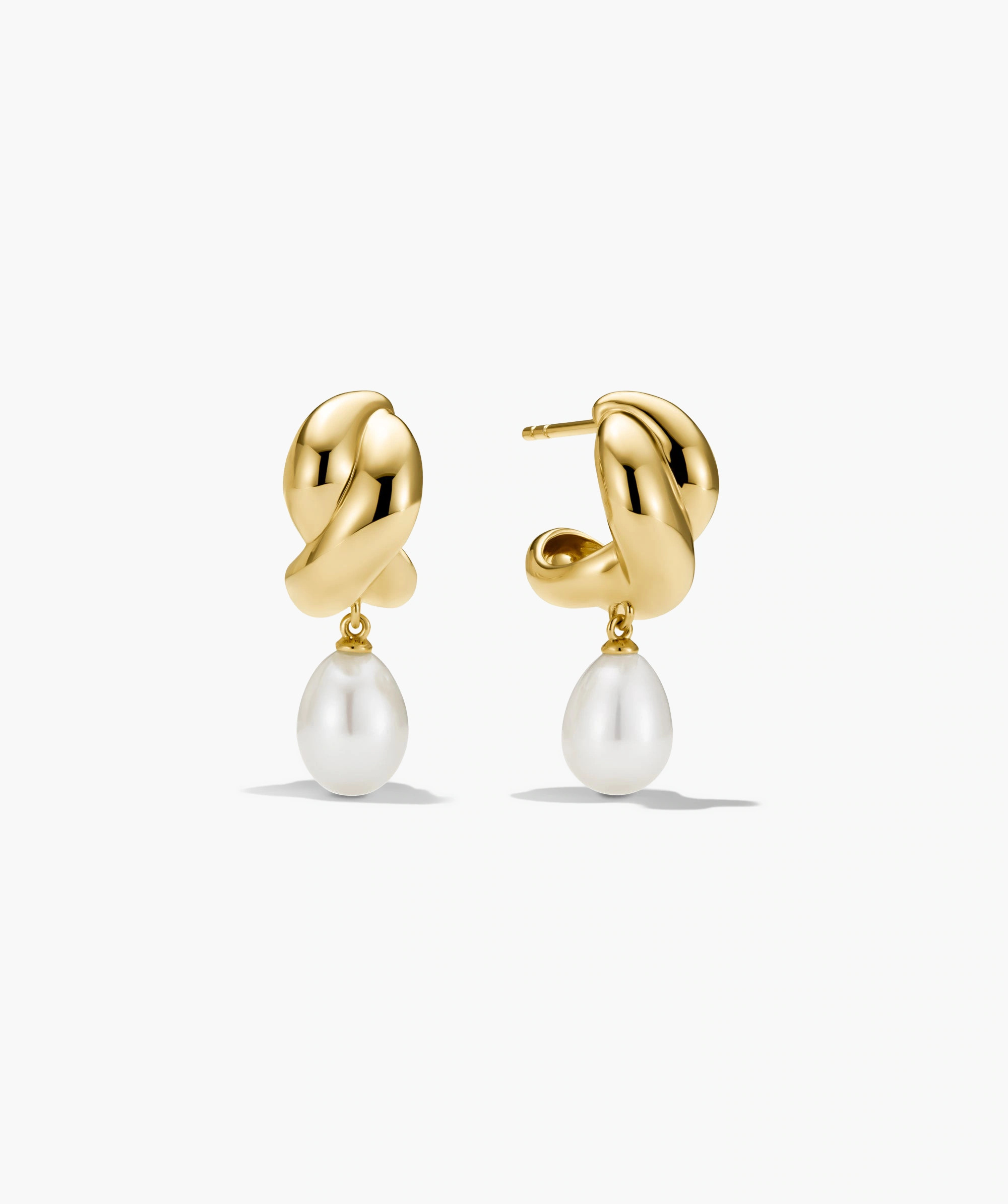 Brioche Pearl Drop Earring | Mejuri Fine Crew