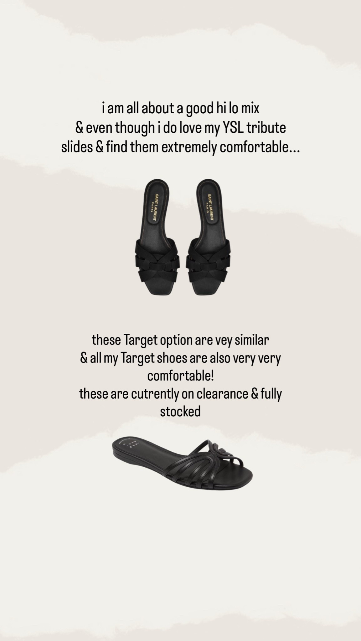 Hi lo sandal alternative