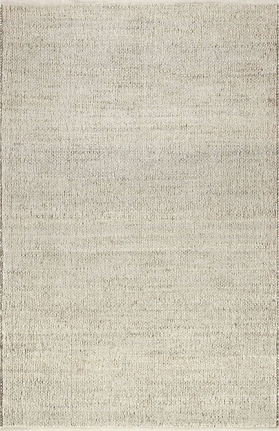 nuLOOM Elfriede Farmhouse Jute Blend Area Rug - 4x6 Jute Area Rug Global Inspired Natural/Ivory R... | Amazon (US)