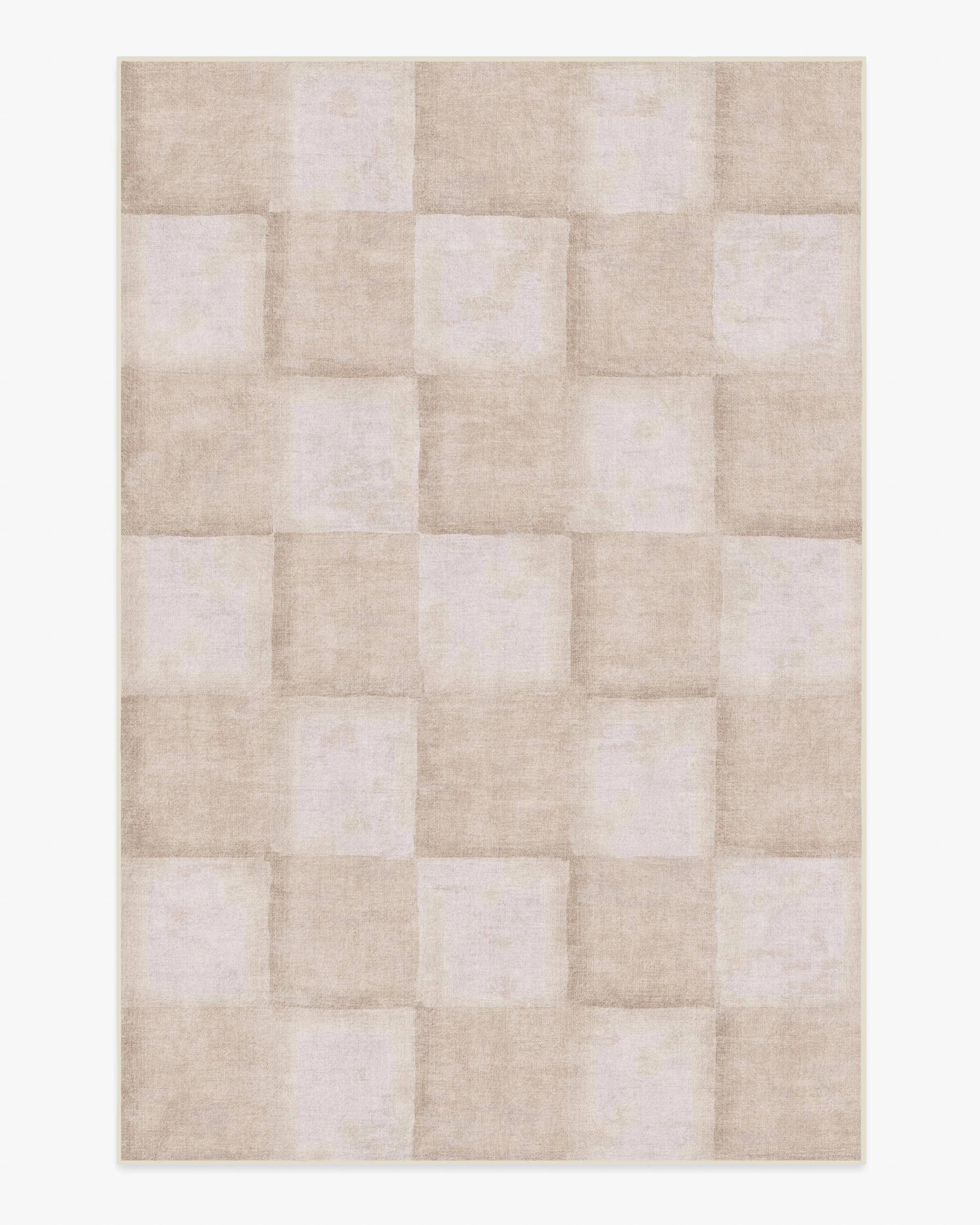 Hearth Check Neutral Rug | Ruggable