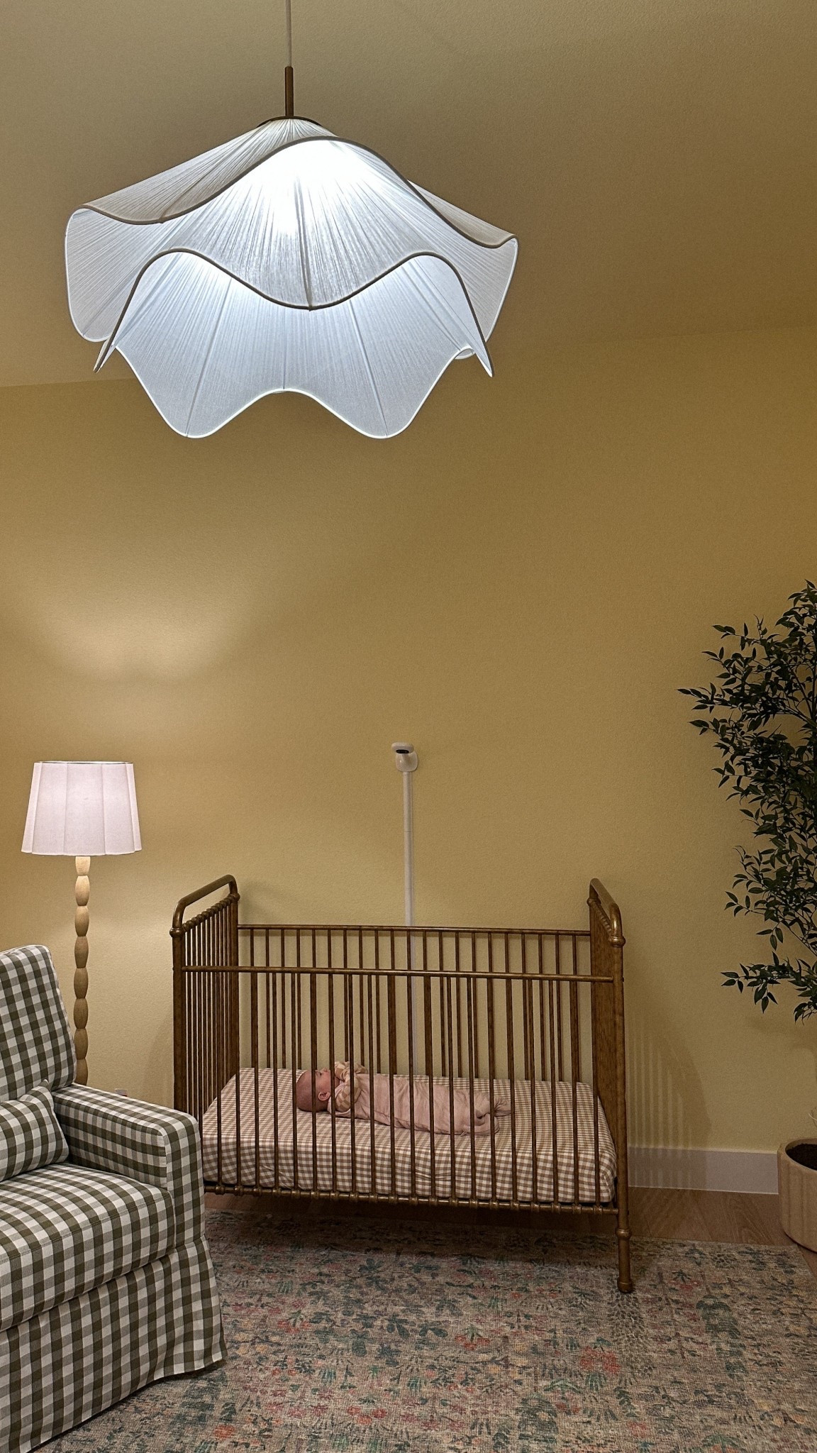 nursery comin together 💛🌿 can’t link paint but it’s lemon chiffon from sherwin williams!

#LTKmomlife #LTKKids #LTKBaby