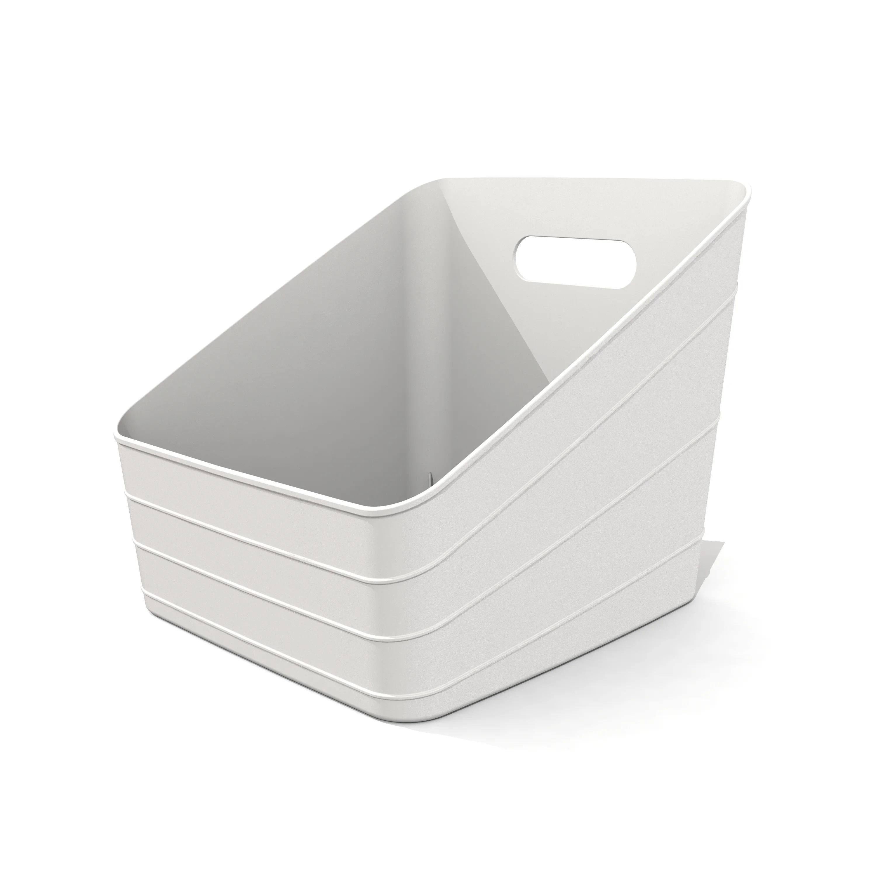 Mainstays Flexible Plastic Closet Storage Bin, Arctic White | Walmart (US)