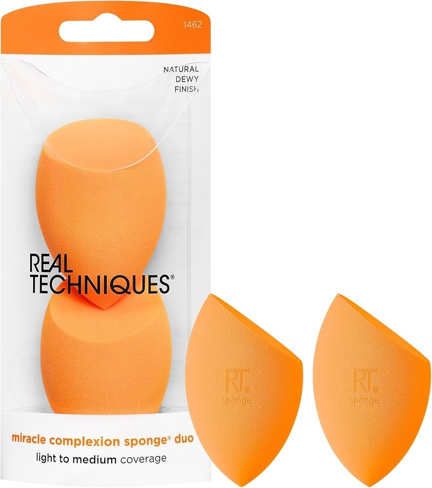 Real Techniques Miracle Complexion Sponge, Beauty Sponge For Makeup Blending & Foundation Applica... | Amazon (US)