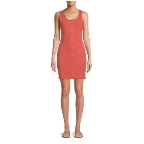 No Boundaries Juniors' Button-Front Bodycon Tank Dress, Women's | Poshmark
