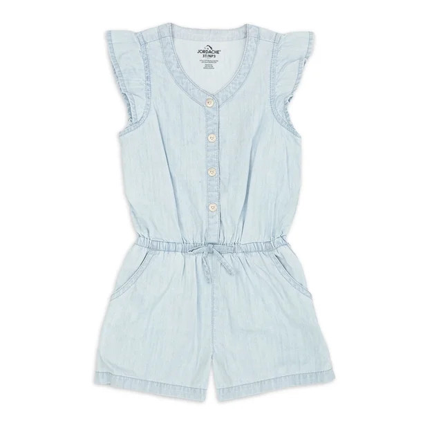 Jordache Baby and Toddler Girl Denim Romper, 12 Months-5T | Walmart (US)