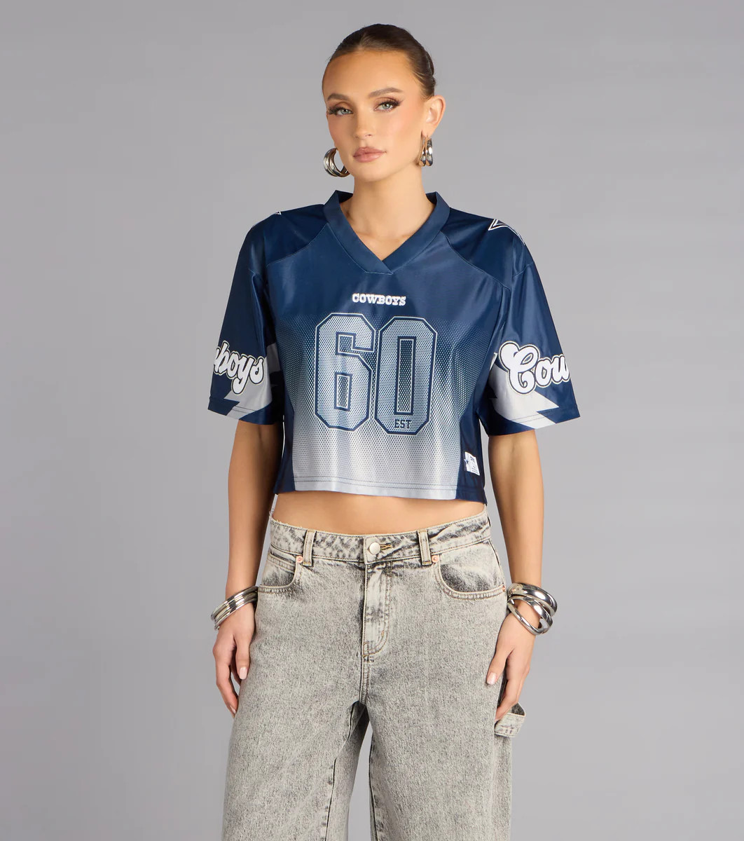 Ultra Game NFL Dallas Cowboys Mesh Crop Top | Windsor Stores