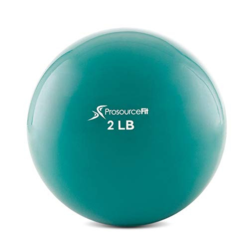 ProsourceFit Weighted Toning Exercise Balls for Pilates, Yoga, Strength Training and Physical Therapy, 2 lb to 8 lb, Color Coded | Amazon (US)