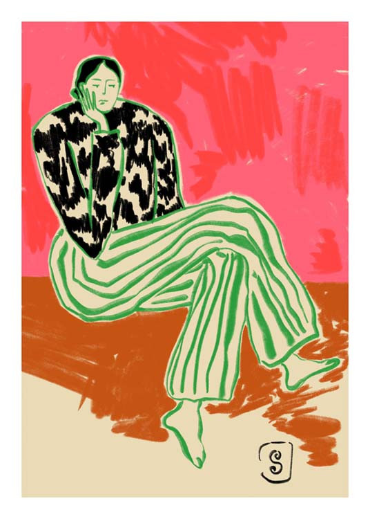 Sandra Poliakov - Calm Woman Portrait Poster | Desenio