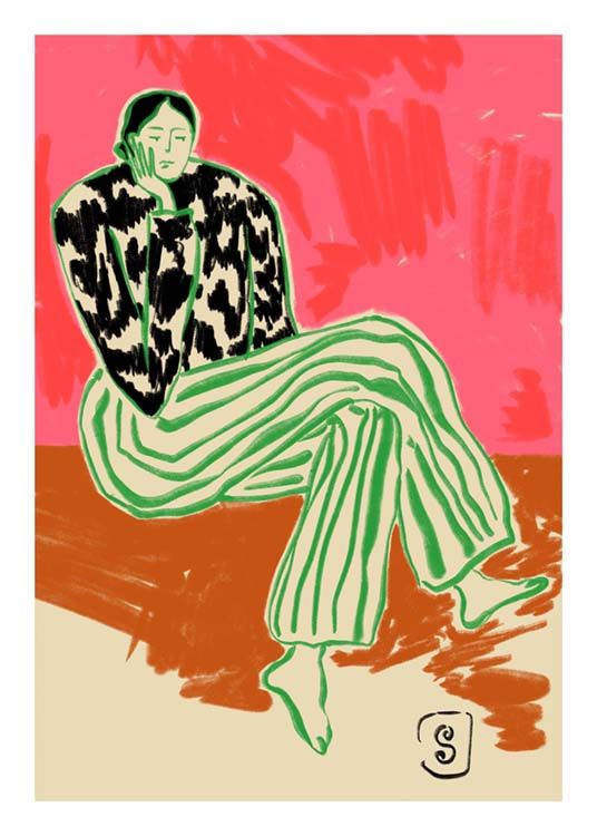 Sandra Poliakov - Calm Woman Portrait Poster | Desenio