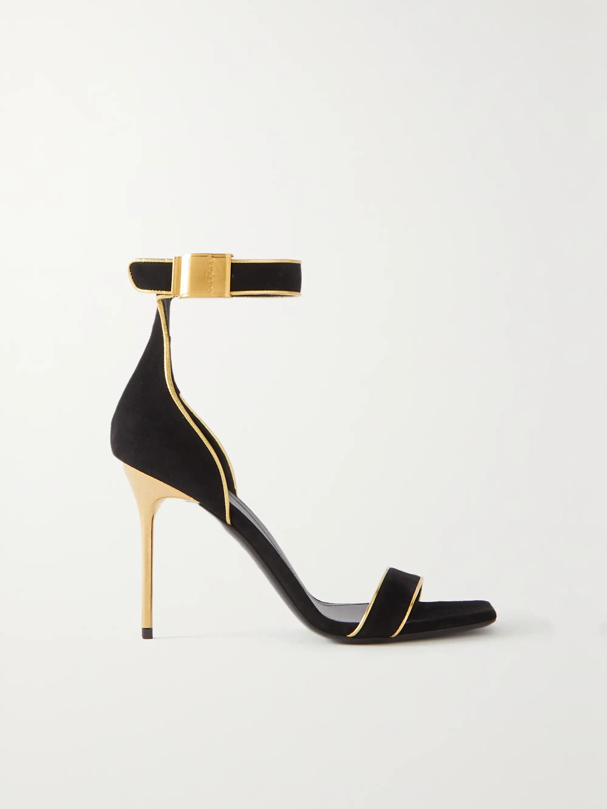 Embellished suede sandals | NET-A-PORTER (US)