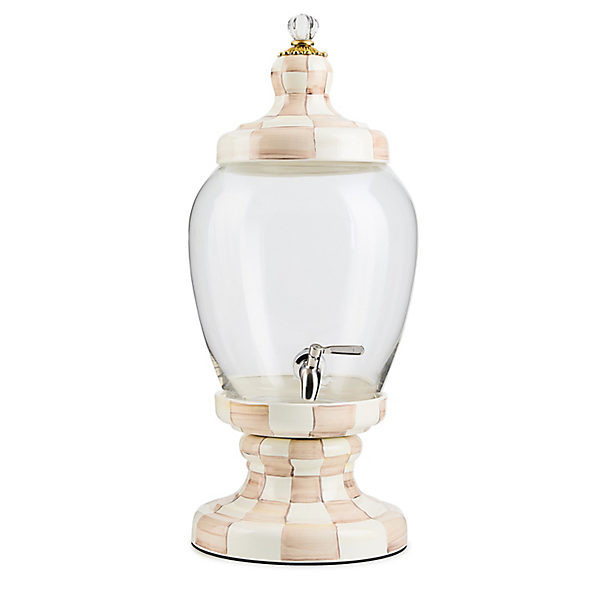 MacKenzie-Childs Mocha Check Beverage Hostess | MacKenzie-Childs