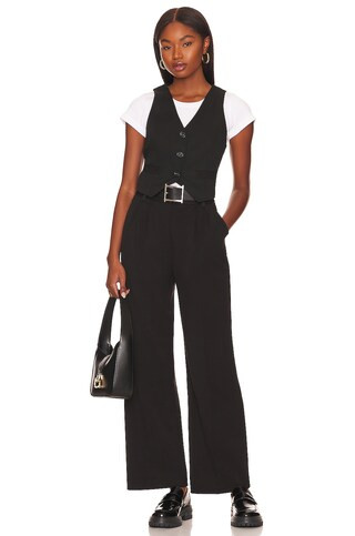 The Favorite Pant Petite in Black | Revolve Clothing (Global)