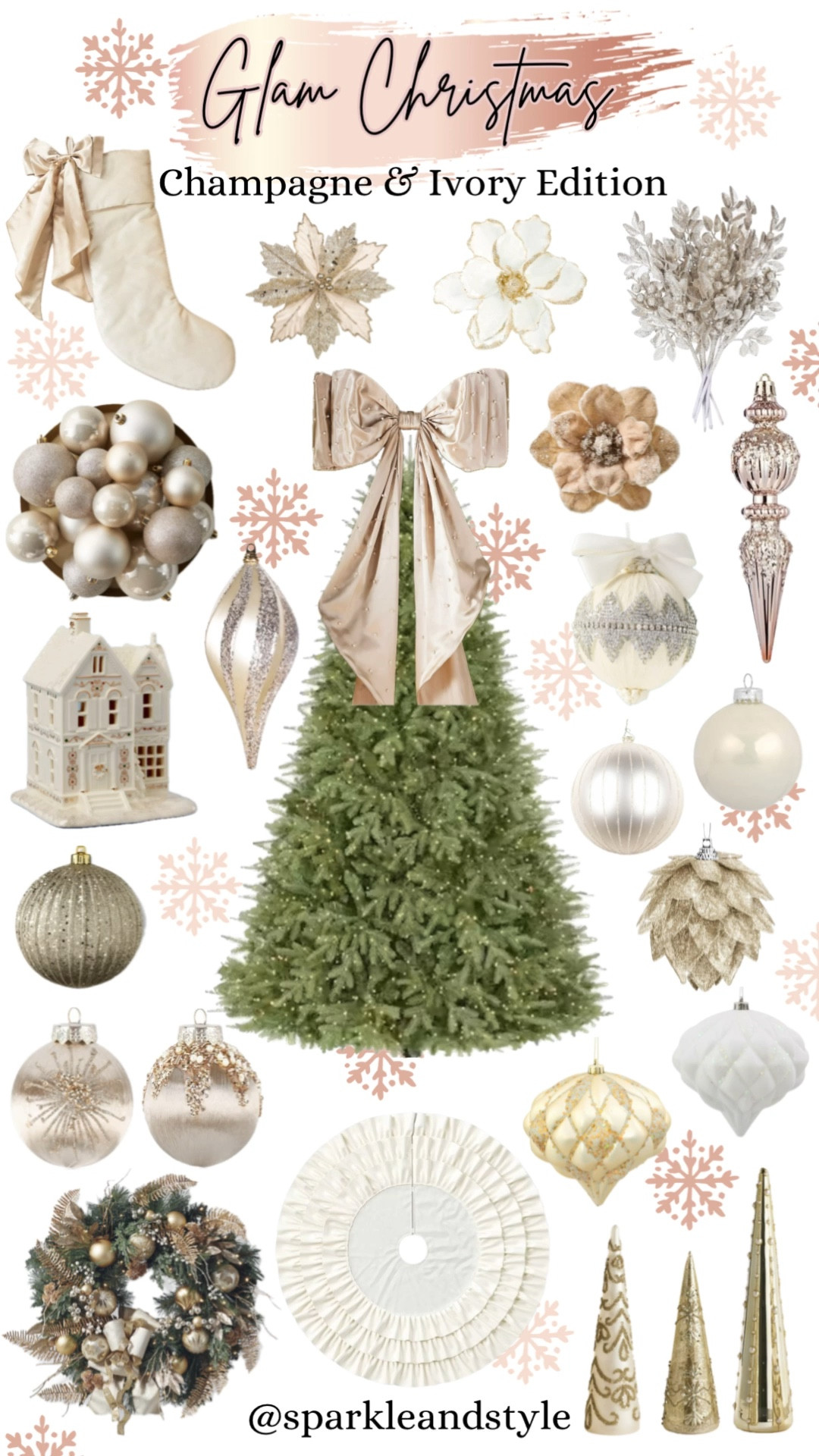 Glam Christmas: Champagne & Ivory 🥂🤍

Christmas decor, Christmas tree, Christmas ornaments, Christmas ribbon, Christmas tree skirt, christmas stocking, Christmas wreath, Christmas tree topper, Christmas stocking holder, home interior, home decor, home accessories, home decoration, glam Christmas decor, girly girl Christmas, Luxe Christmas, elegant Christmas, classy Christmas, Christmas tree decorations, Christmas decorations

#LTKHome #LTKSeasonal #LTKHoliday