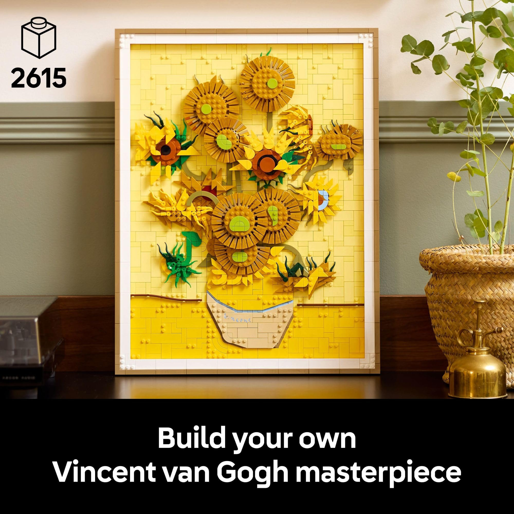 LEGO Art Vincent Van Gogh – Sunflowers Building Set for Adults - Home Decor Idea - Brick Built ... | Amazon (US)
