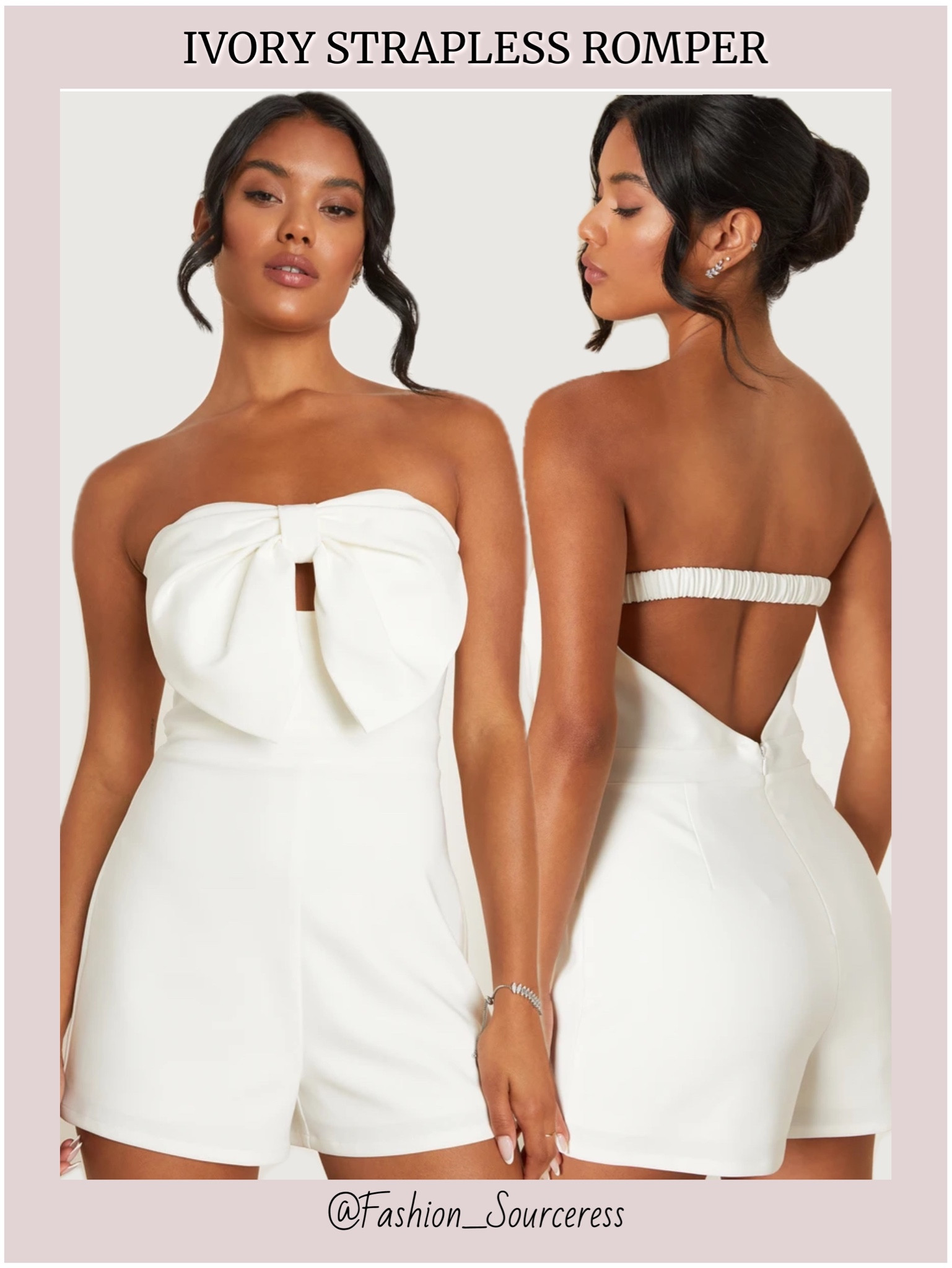 White Party Romper