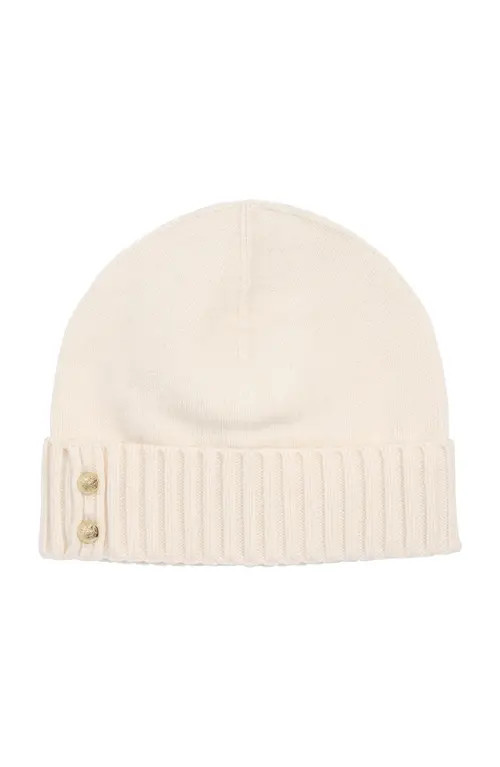 Lauren Ralph Lauren Crest Knit Beanie in Cream at Nordstrom | Nordstrom