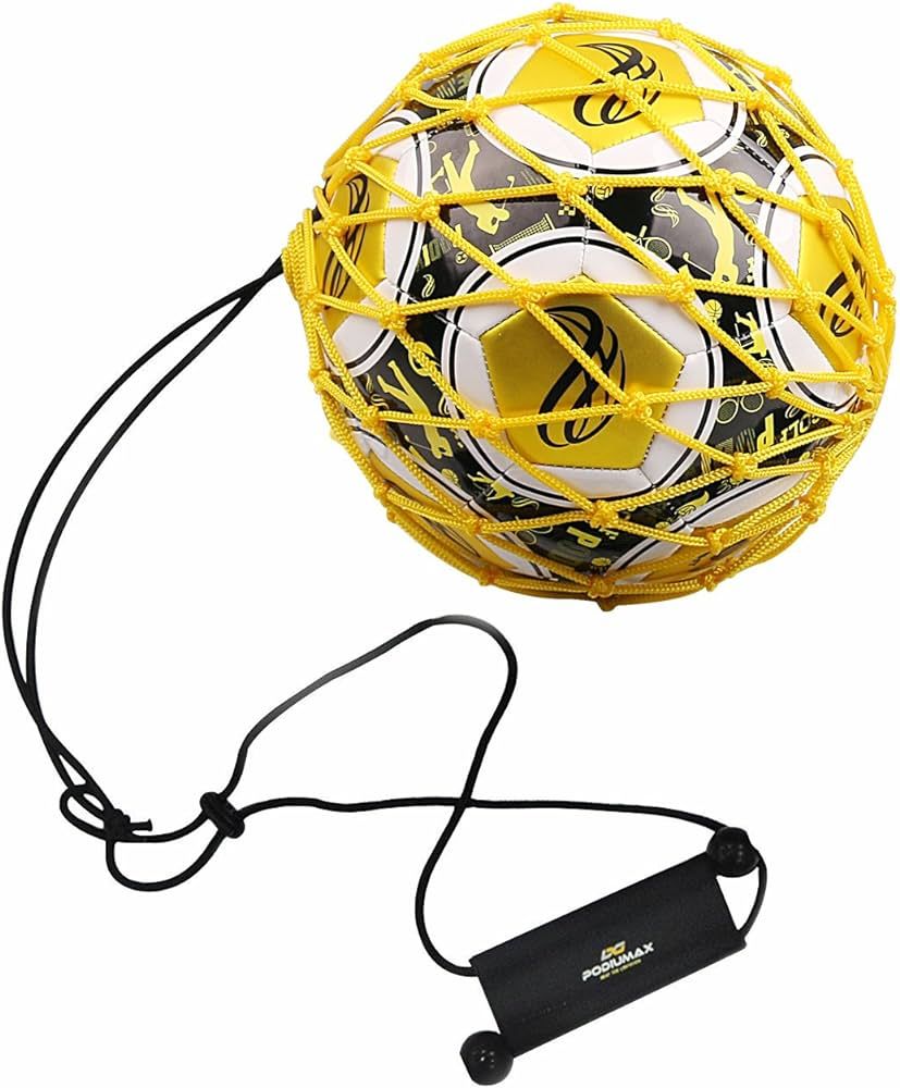 PodiuMax Handle Solo Soccer Kick Trainer with New Ball Locked Net Design, Soccer Ball Bungee Elas... | Amazon (US)