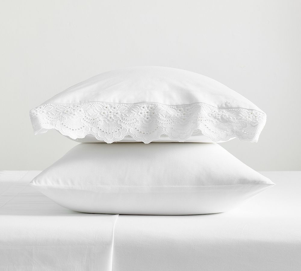 Eyelet Pillowcases - Set of 2 | Pottery Barn (US)