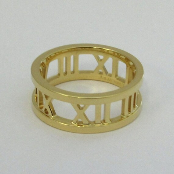 TIFFANY & Co. 18K Yellow Gold Atlas Open Ring 5 | Etsy | Etsy (US)