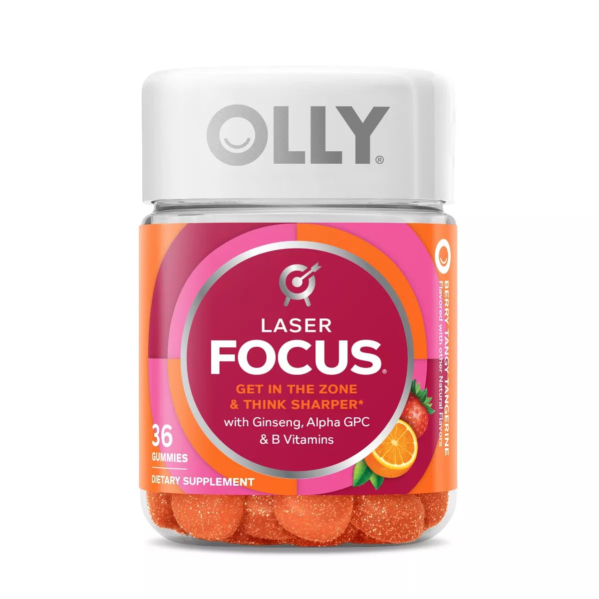 OLLY Laser Focus Gummies - Berry Tangy Tangerine - 36ct | Target