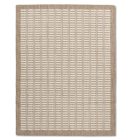Erbanica Quick Dry Brown White Geometric Indoor Outdoor Rug | Walmart (CA)