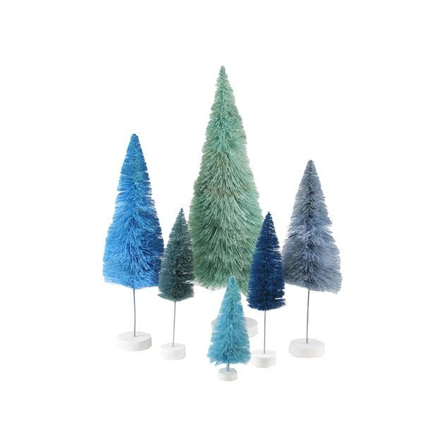 Shades of Blue Bottle Brush Trees | Cailini Coastal