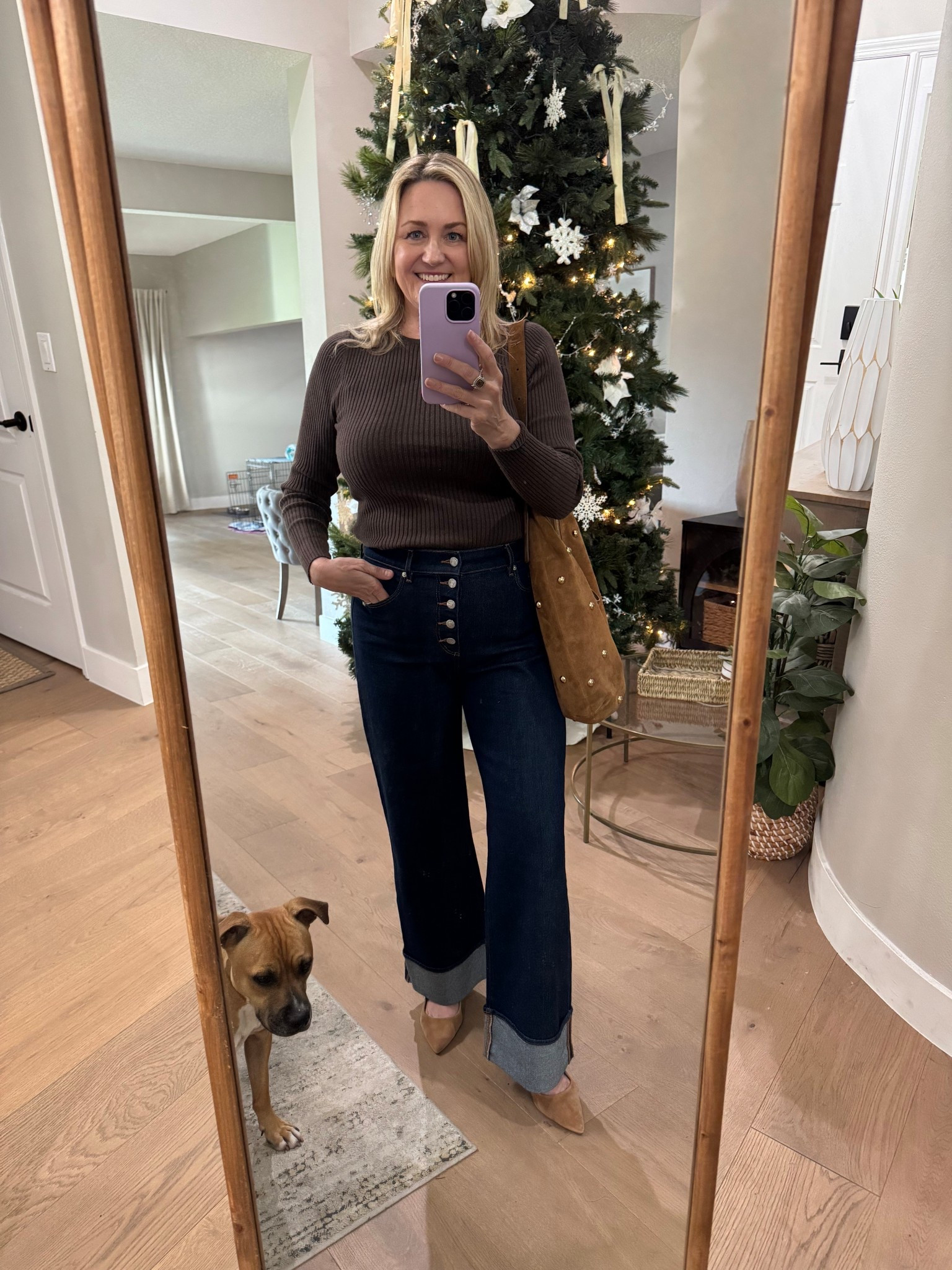 Winter outfit, suede bag

#LTKMidsize #LTKGiftGuide #LTKSeasonal