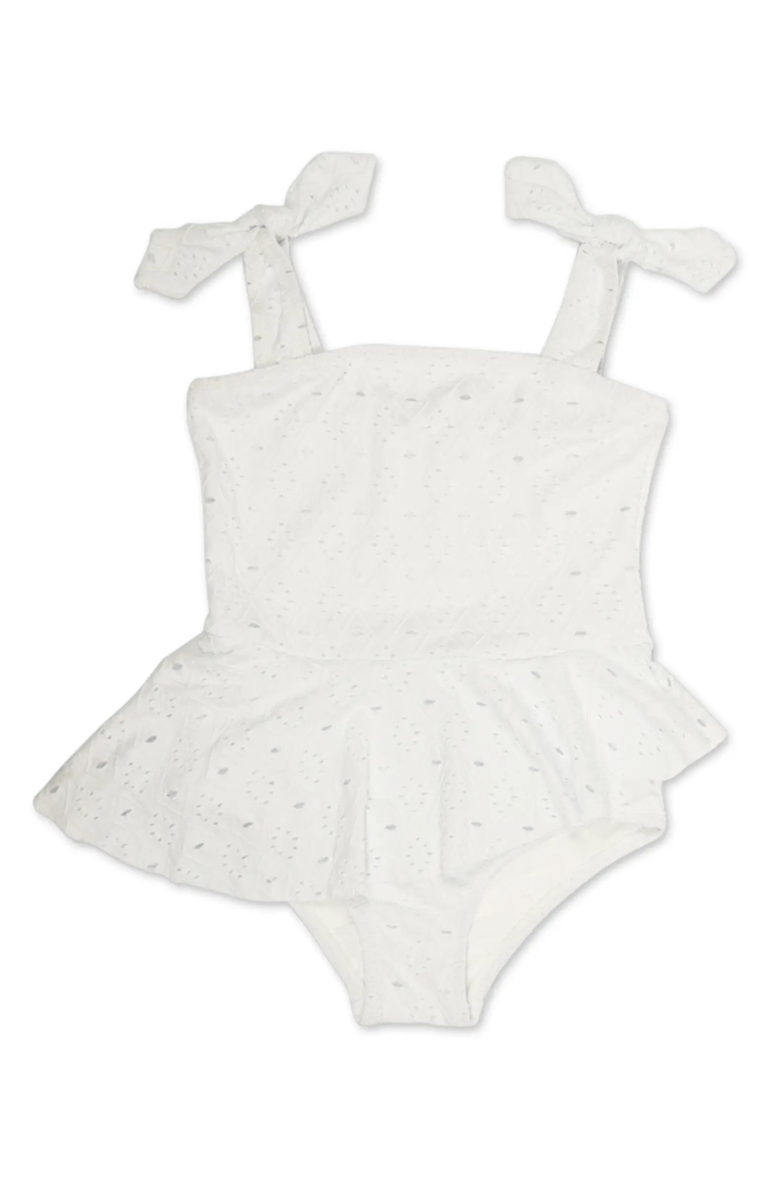 Shade Critters Kids' Skirted Eyelet One-Piece Swimsuit | Nordstromrack | Nordstrom Rack