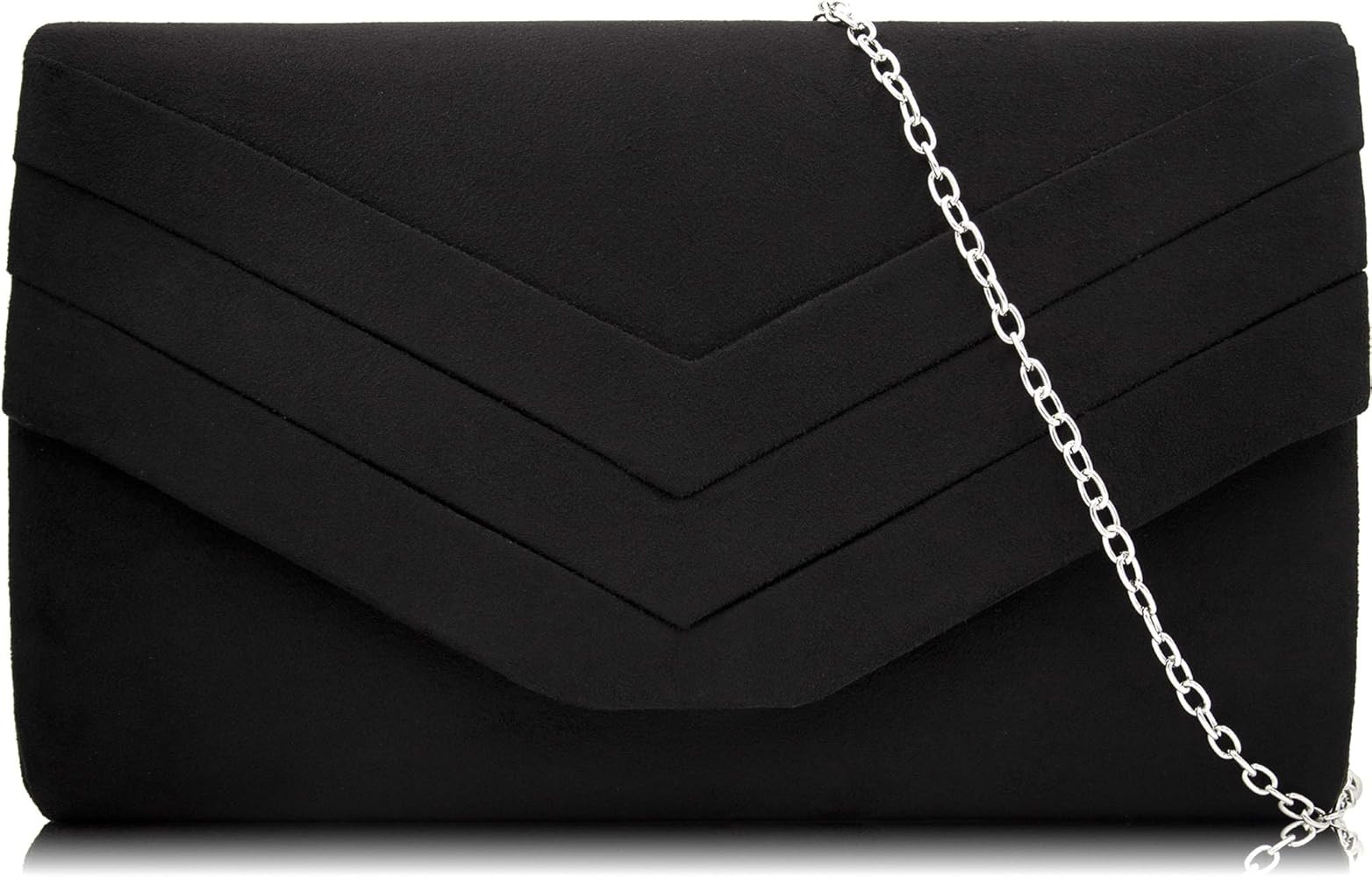 Milisente Evening Bag for Women, Suede Envelope Evening Purses Crossbody Shoulder Clutch Bag | Amazon (US)