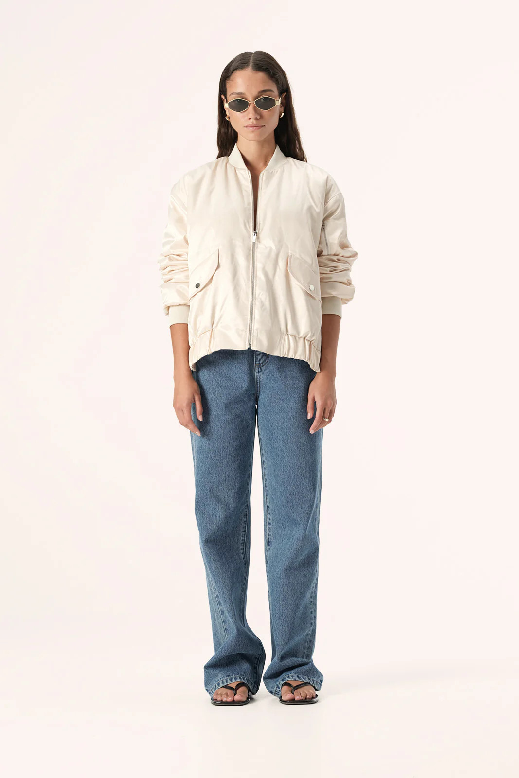 Haru Bomber Jacket Ecru | Elka Collective (AU, UK, US, NZ)