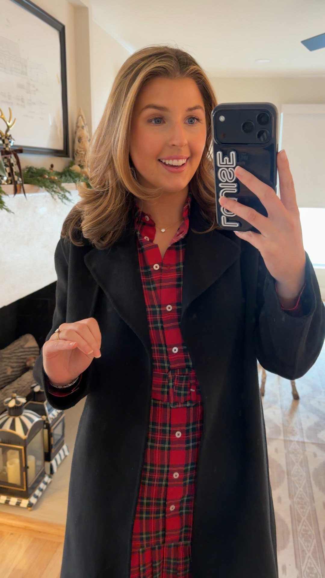 Outfit for church this morning! Wearing an XS in dress and coat