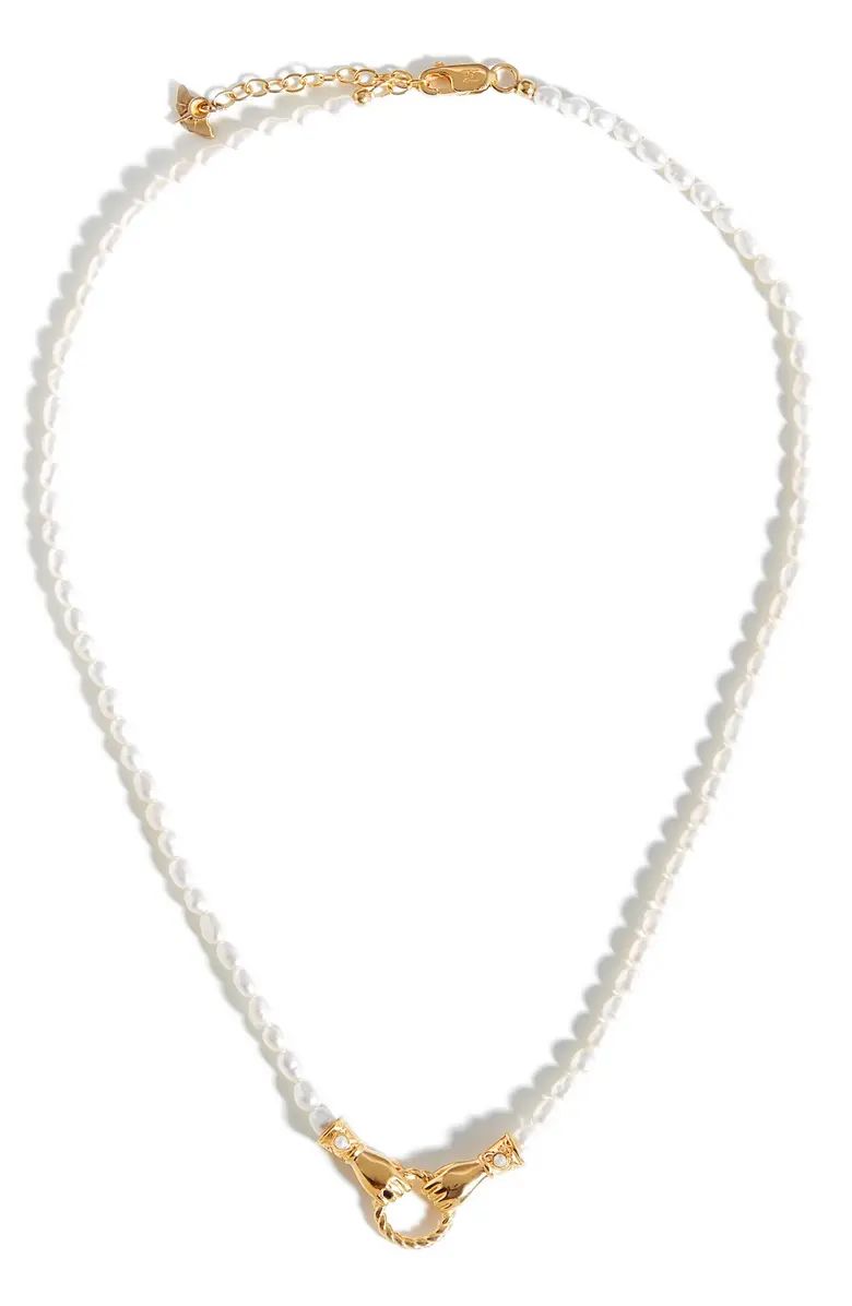 In Good Hands Pearl Charm Necklace | Nordstrom | Nordstrom